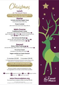 IMage of The 2024 Christmas Menu Please click for PDF version